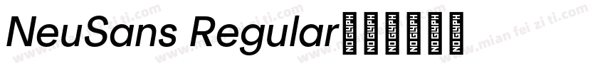 NeuSans Regular字体转换